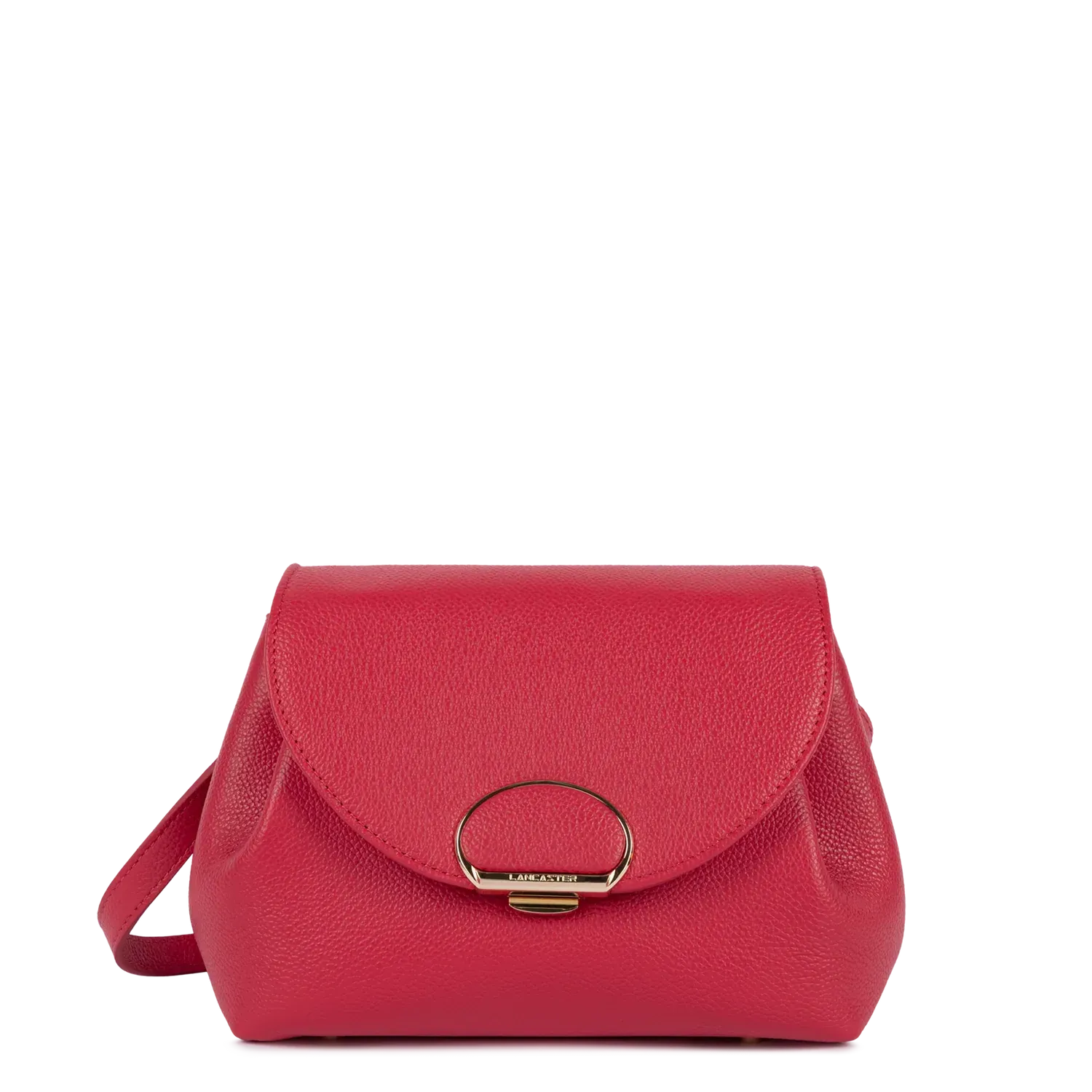 Milano Pia Petit sac trotteur cuir Corail LANCASTER