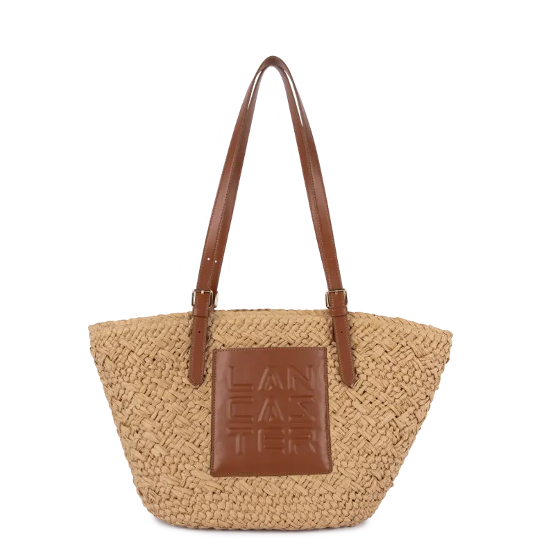 Le panier Sac cabas épaule Cognac LANCASTER