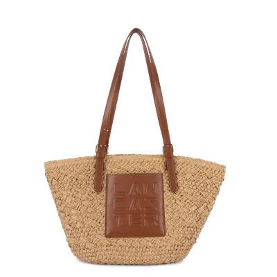 Le panier Sac cabas épaule Cognac LANCASTER