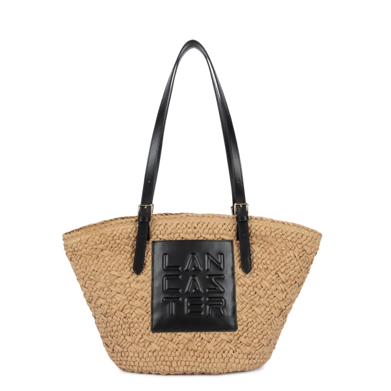 Le panier Sac cabas épaule Noir LANCASTER Le panier Sac cabas épaule Noir LANCASTER