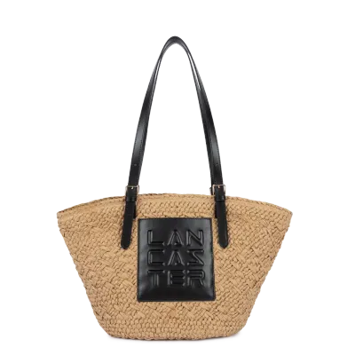 Le panier Sac cabas épaule Noir LANCASTER Le panier Sac cabas épaule Noir LANCASTER