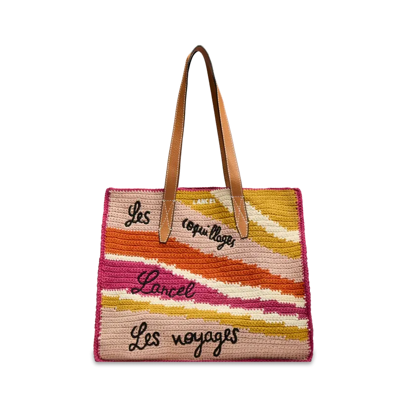 SAC CABAS L SUMMER MANIA MCO SORBET LANCEL