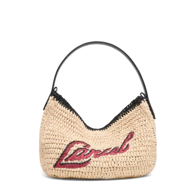 SAC HOBO S DOUBLE PORTE SUMMER MANIA NOIR LANCEL