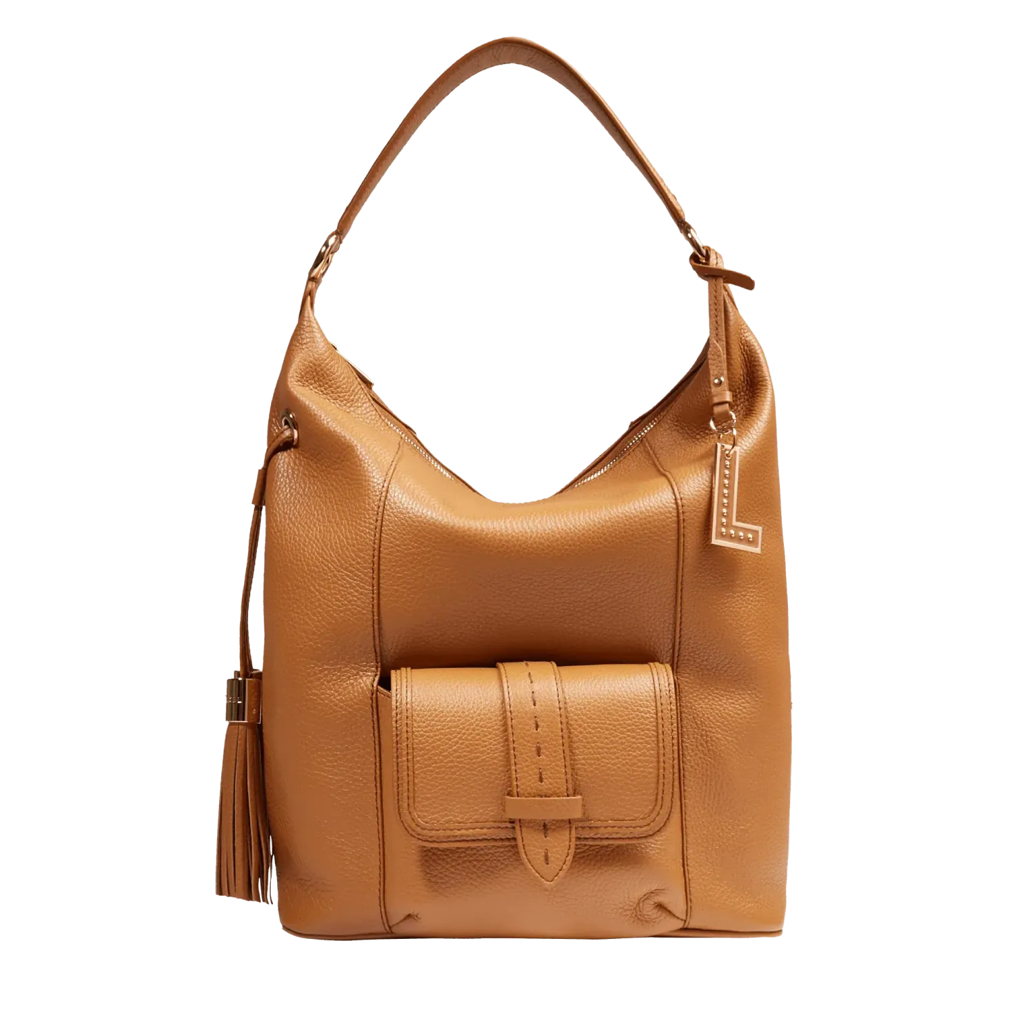 SAC HOBO ZIPPE M CAMEL PREMIER FLIRT DE LANCEL