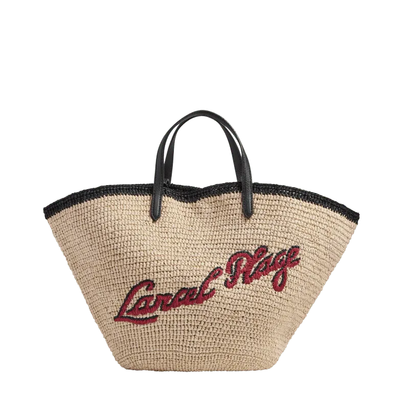 SAC CABAS L DOUBLE PORTE SUMMER MANIA NOIR LANCEL