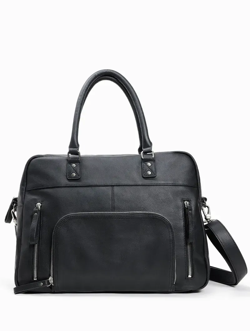 Sac Maxi Macy Noir lisse Nat&Nin Sac Maxi Macy Noir lisse Nat&Nin