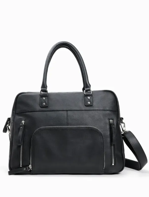 Sac Maxi Macy Noir lisse Nat&Nin