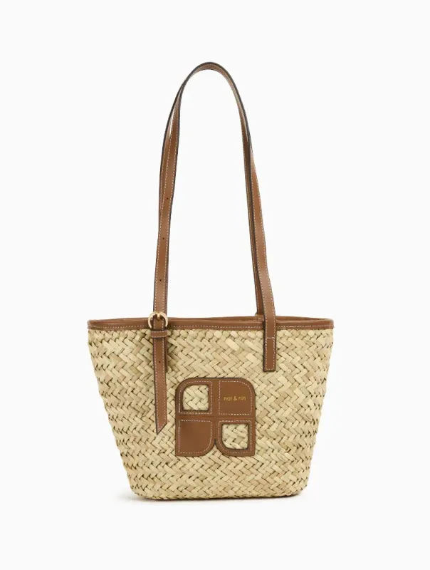 Sac Raphia & Paille Rafael Noisette Nat&Nin