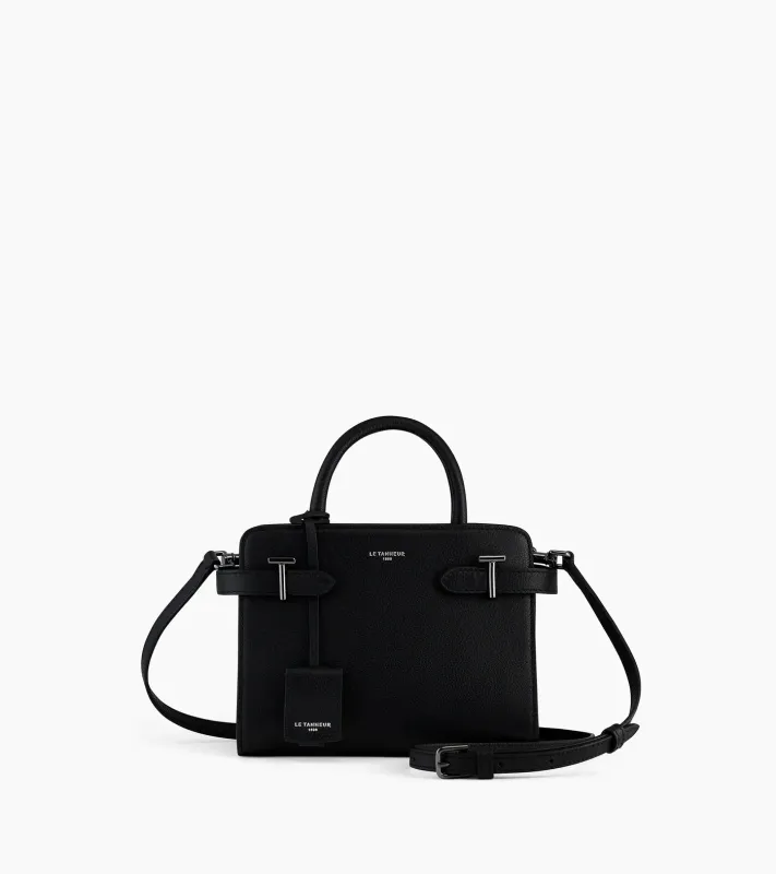 PETIT SAC À MAIN EN CUIR GRAINÉ Noir LE TANNEUR