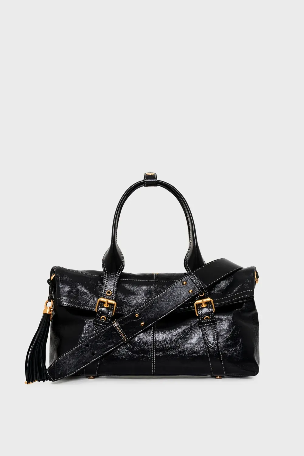 Sac en cuir effet froissé - MONICA Noir GERARD DAREL