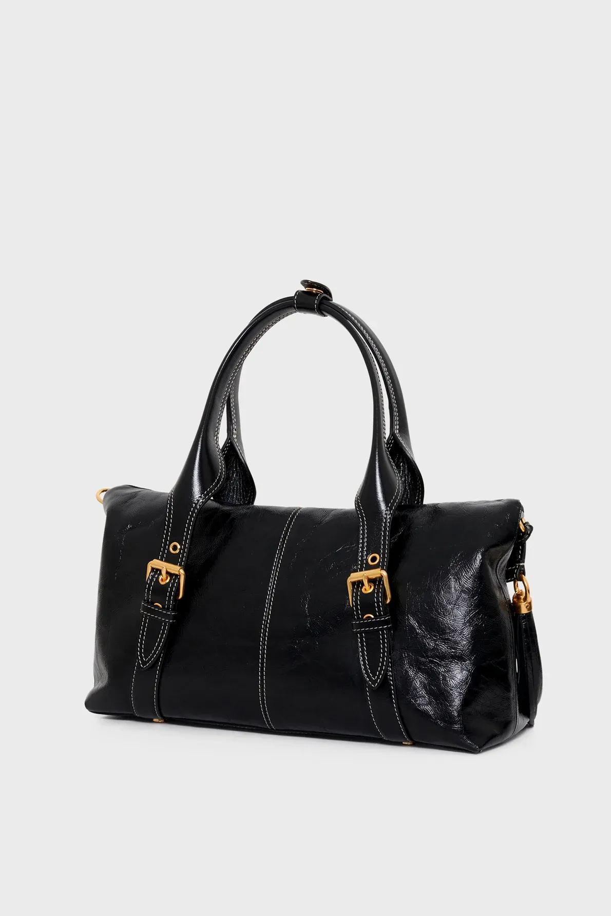 Sac en cuir effet froissé - MONICA Noir GERARD DAREL