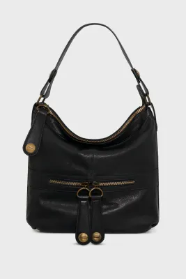 Sac en cuir lavé - MIDDAY noir GERARD DAREL