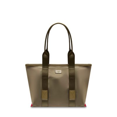 SAC CABAS ZIPPE M MISTRAL ROLLABLE DE LANCEL Kaki Foncé