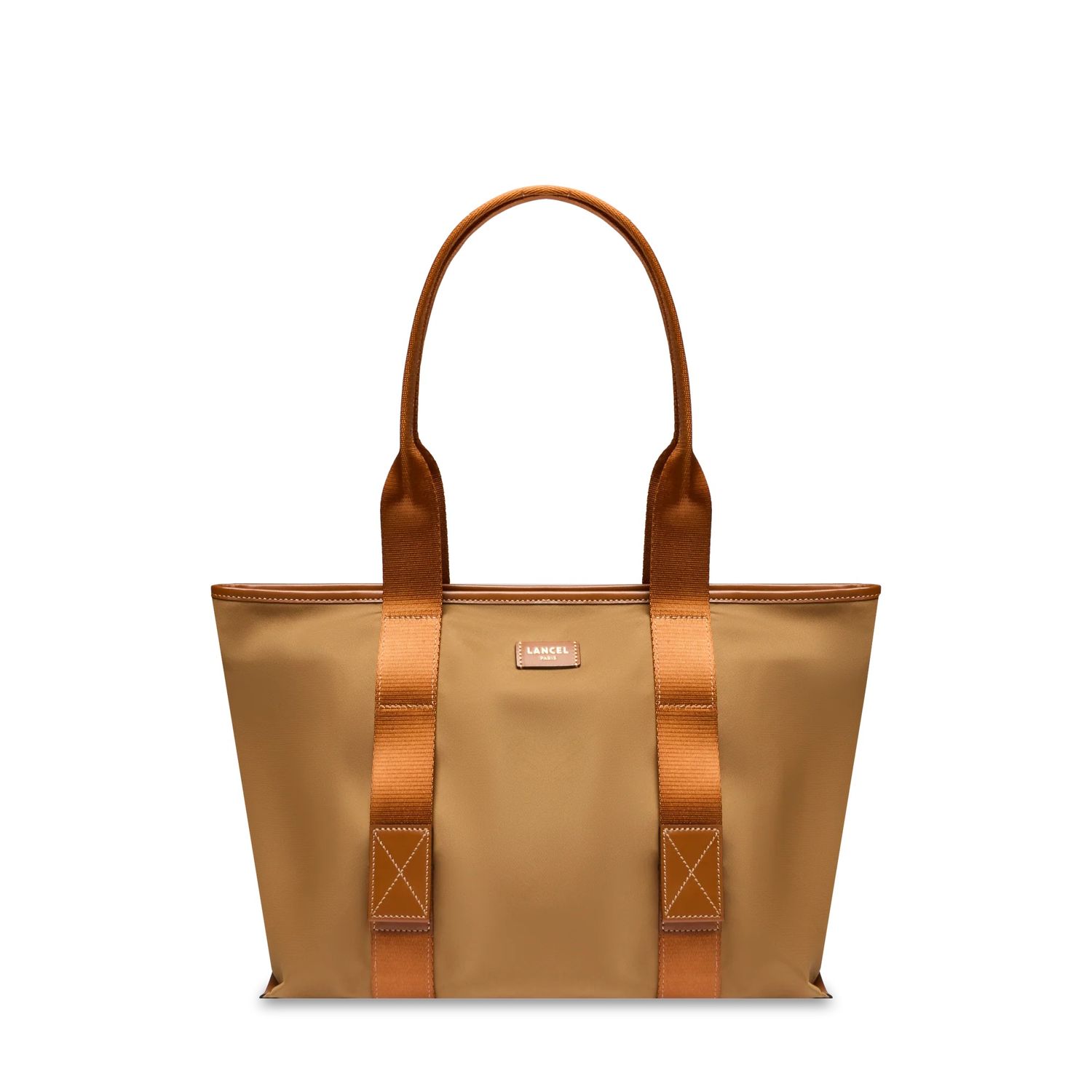 SAC CABAS ZIPPE M MISTRAL ROLLABLE DE LANCEL Beige