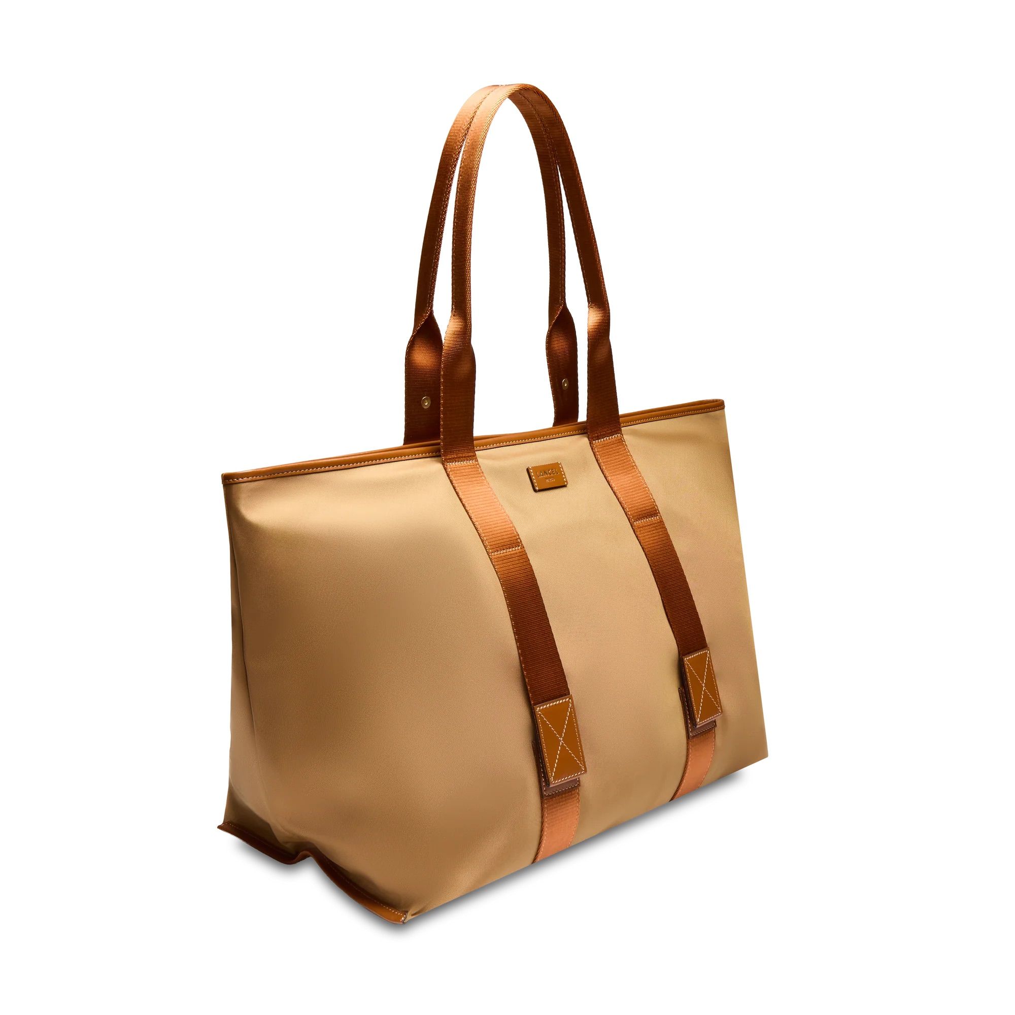 SAC CABAS ZIPPE L MISTRAL ROLLABLE DE LANCEL Beige