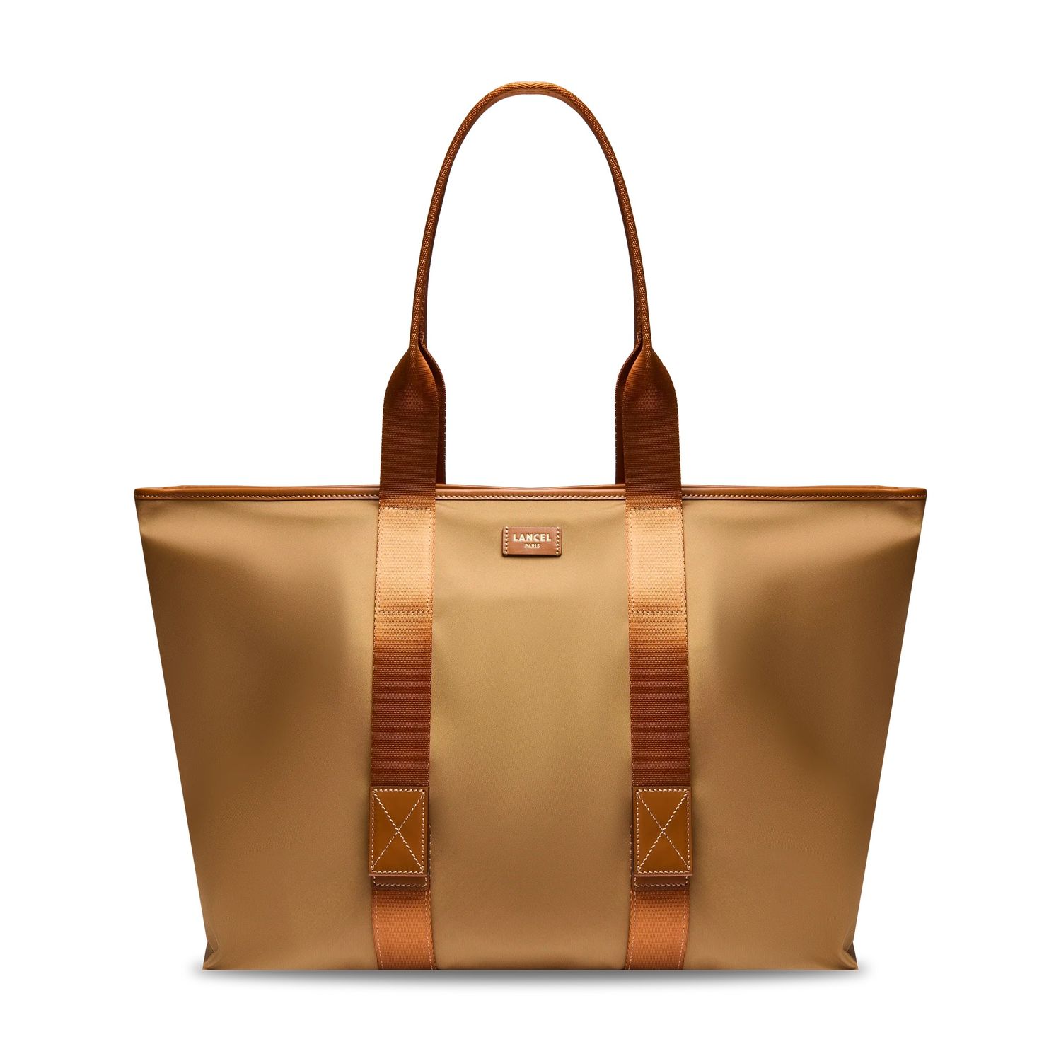 SAC CABAS ZIPPE L MISTRAL ROLLABLE DE LANCEL Beige