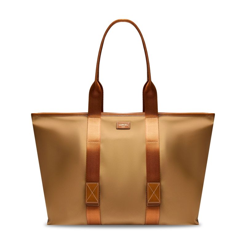 SAC CABAS ZIPPE L MISTRAL ROLLABLE DE LANCEL Beige