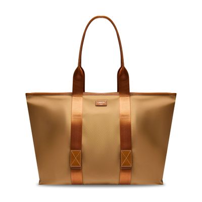 SAC CABAS ZIPPE L MISTRAL ROLLABLE DE LANCEL Beige