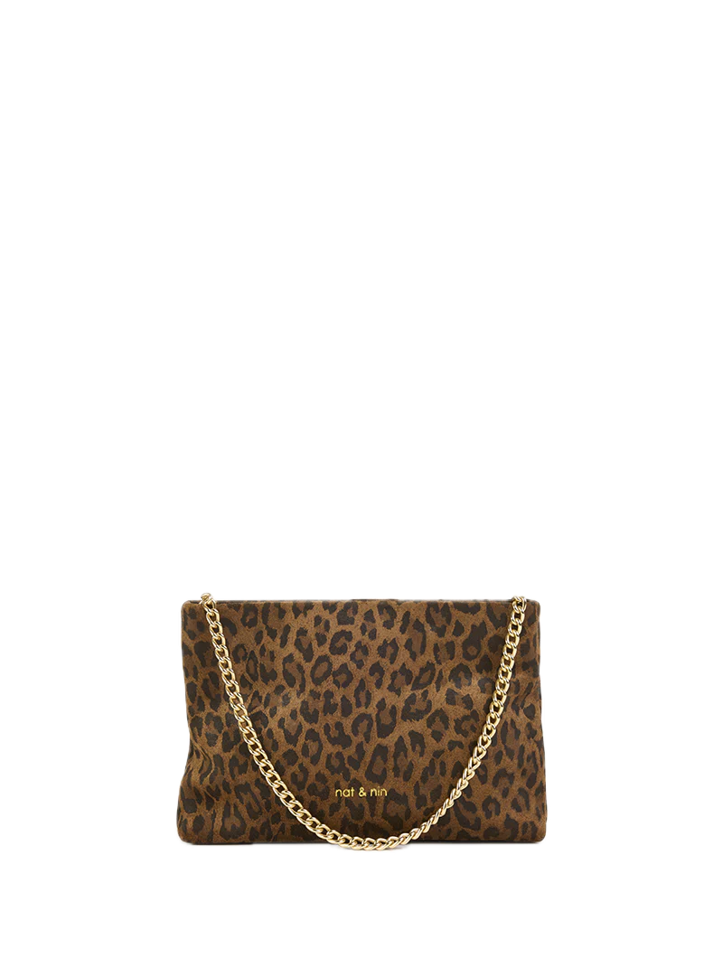 Sacs porté épaule /travers Molly léopard Cuir suédé Nat&Nin