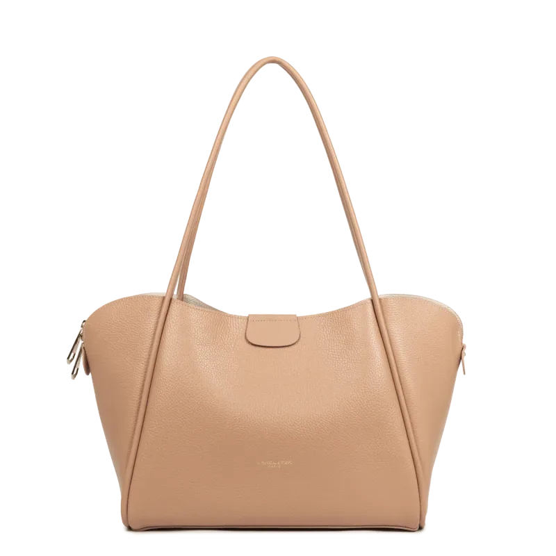 Sac cabas épaule Ida Double Naturel Lancaster