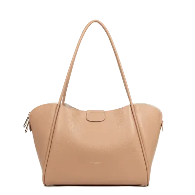 Sac cabas épaule Ida Double Naturel Lancaster