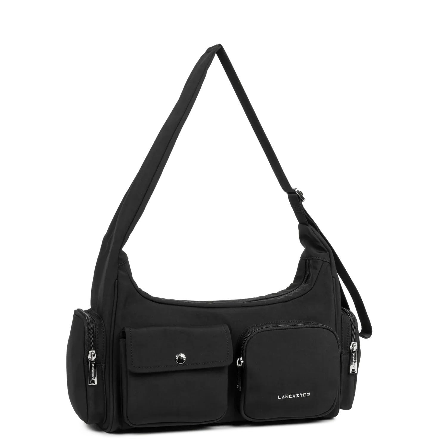 Basic Pocket Sac toile besace Noir LANCASTER