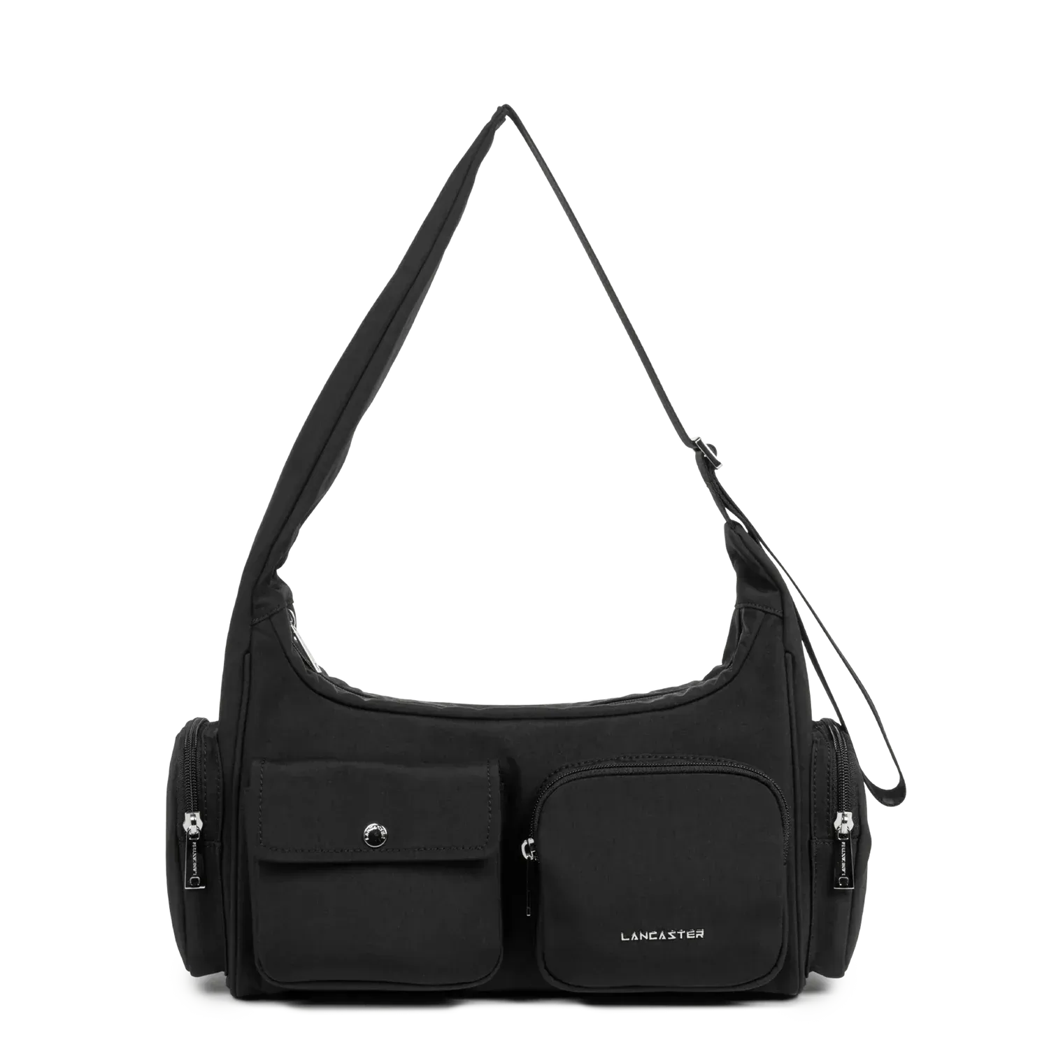 Basic Pocket Sac toile besace Noir LANCASTER Basic Pocket Sac toile besace Noir LANCASTER