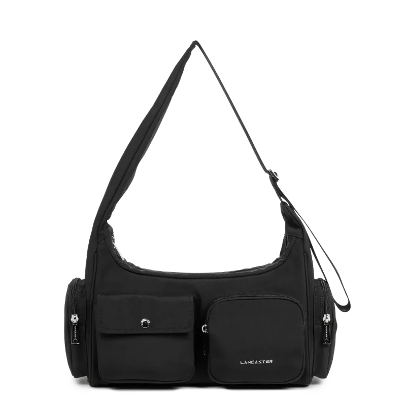 Basic Pocket Sac toile besace Noir LANCASTER