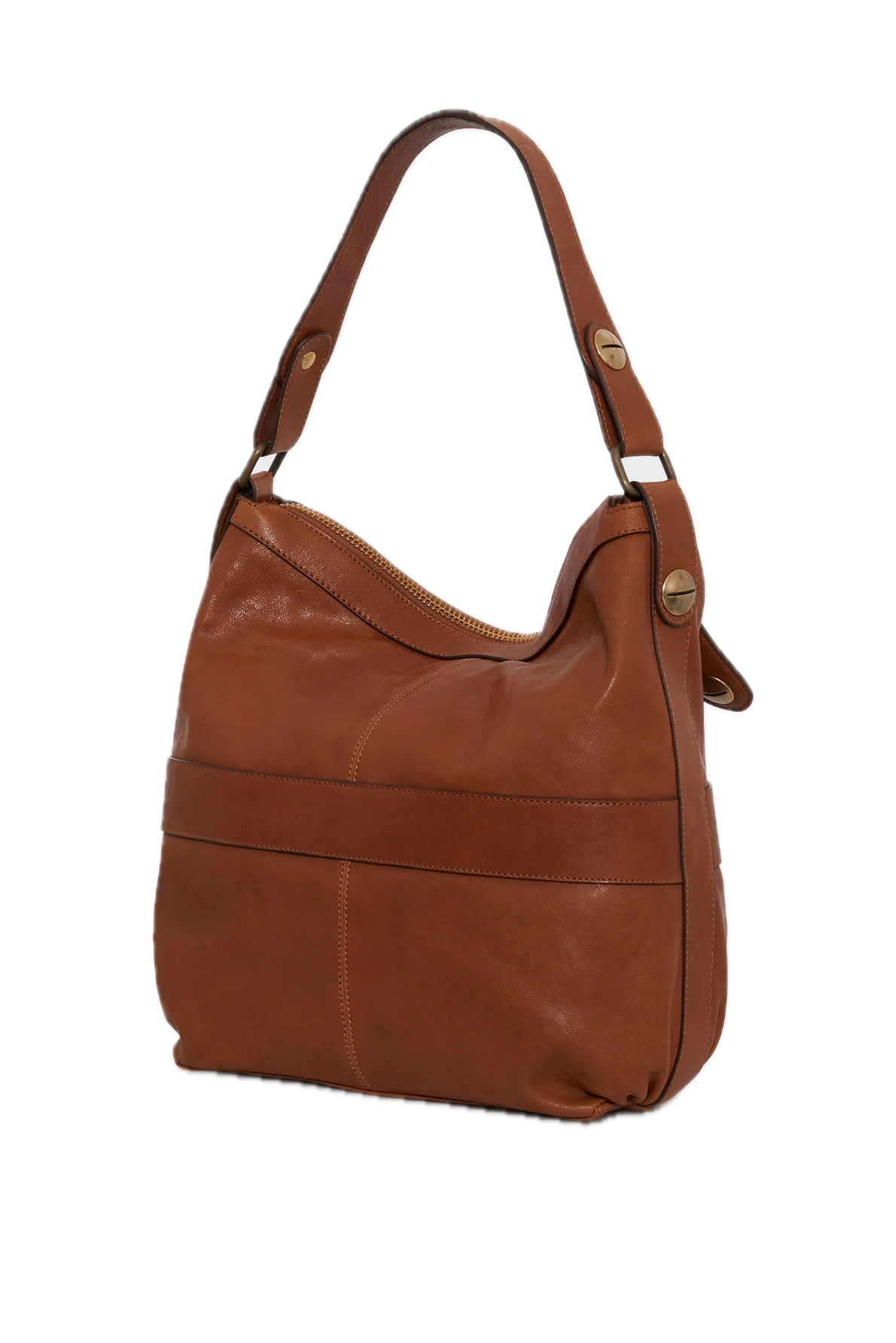Sac en cuir lavé - MIDDAY Camel GERARD DAREL