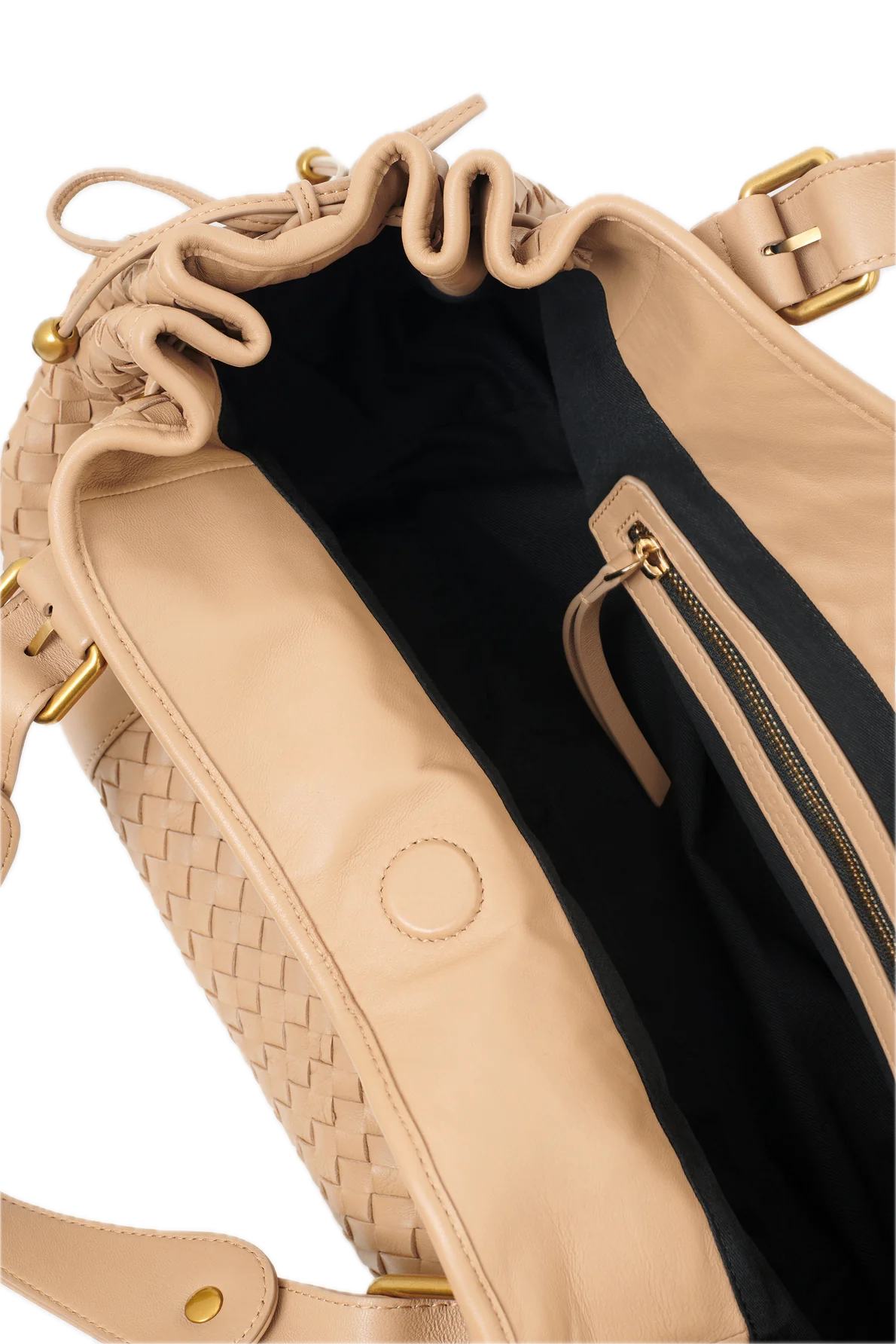 Sac à main en cuir tressé - 24H Caramel GERARD DAREL