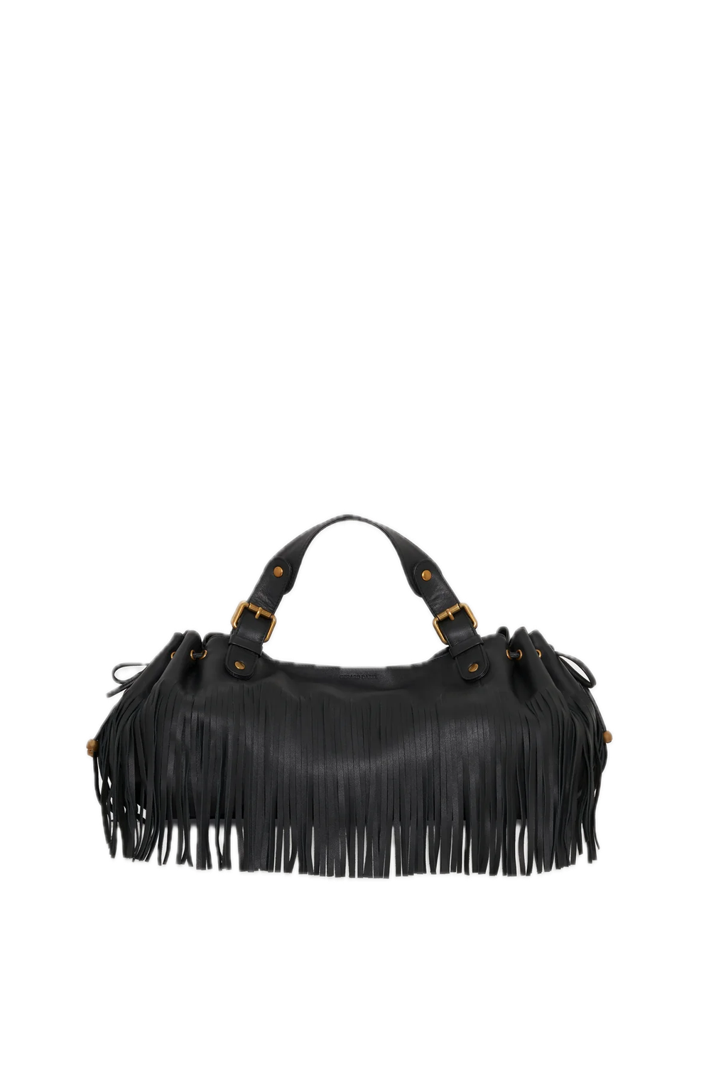 Sac à main en cuir - 24H FRANGES Noir GERARD DAREL Sac à main en cuir - 24H FRANGES Noir GERARD DAREL