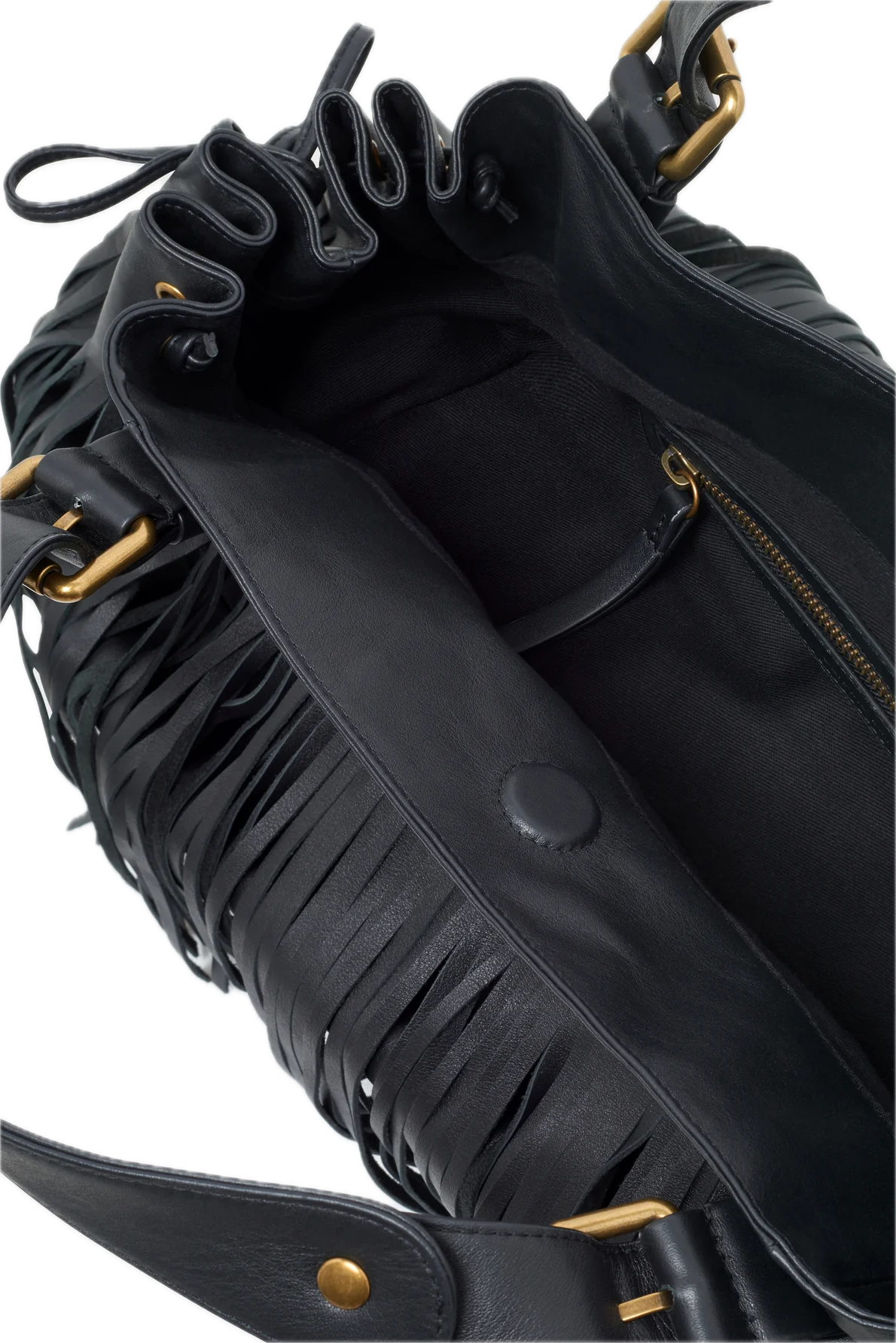Sac à main en cuir - 24H FRANGES Noir GERARD DAREL