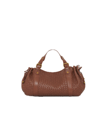 Sac à main en cuir tressé - 24H Tan GERARD DAREL Sac à main en cuir tressé - 24H Tan GERARD DAREL
