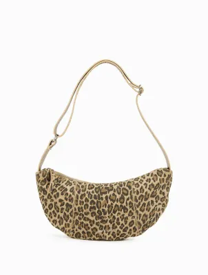 Banane Luce Léopard Beige- Cuir suédé Nat&Nin