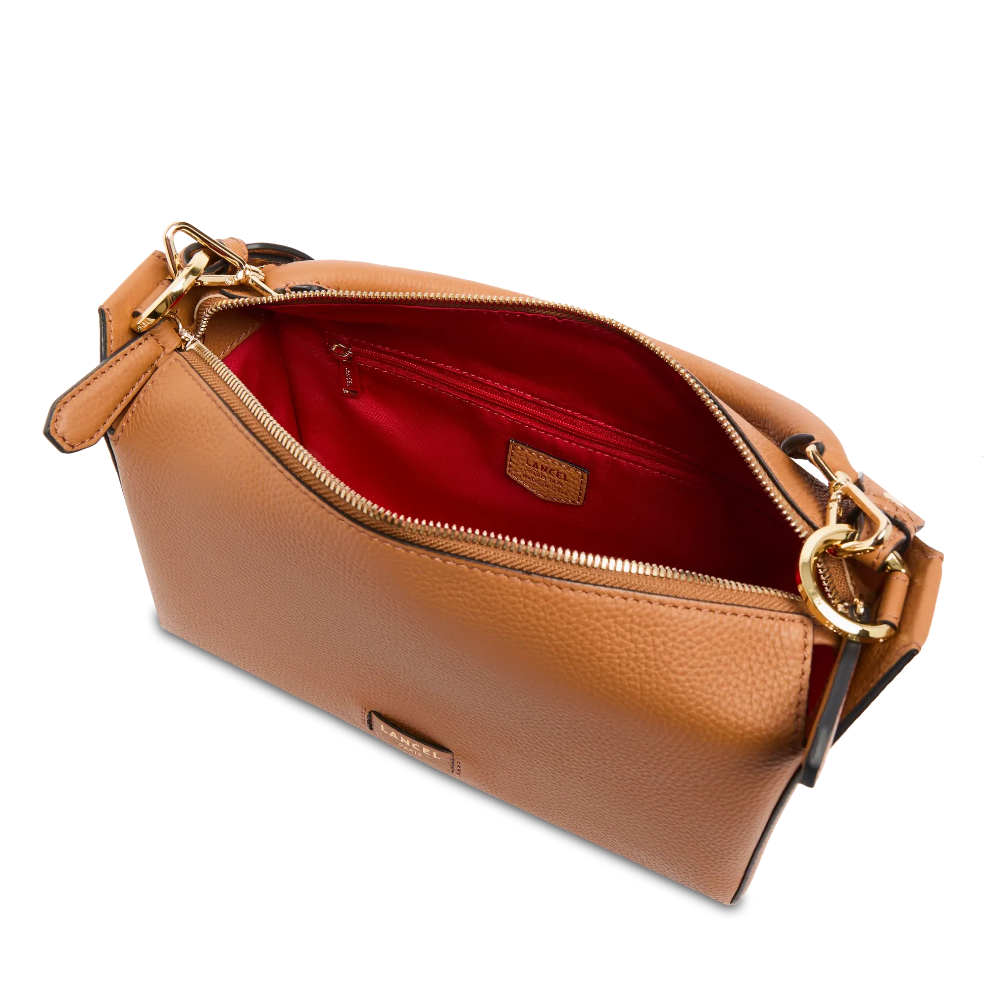 SAC M ZIP HOBO Camel LOUISON DE LANCEL