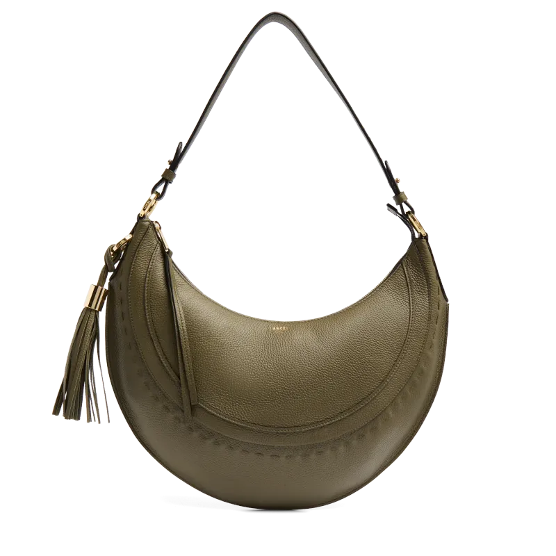 SAC HOBO ZIPPE M Kaki HOBOHEME DE LANCEL