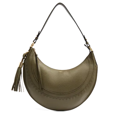 SAC HOBO ZIPPE M Kaki HOBOHEME DE LANCEL SAC HOBO ZIPPE M Kaki HOBOHEME DE LANCEL