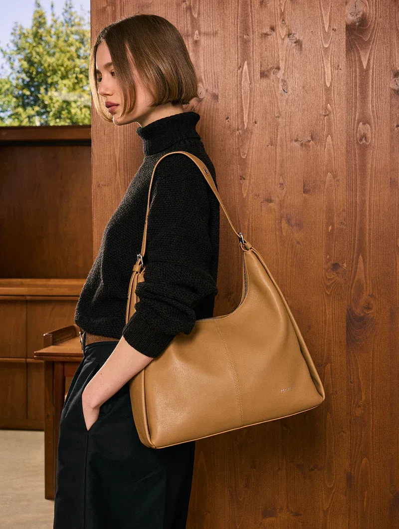 Sac porté épaule Tina Sahara - Cuir lisse Nat&Nin
