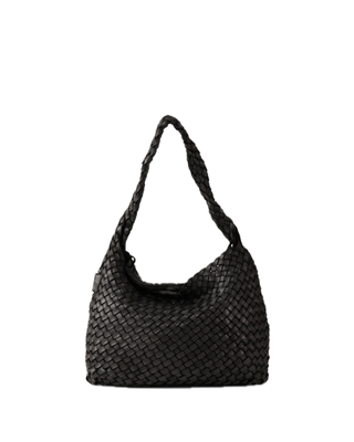 Sac hobo cuir tressé Noir Biba KILLEN Sac hobo cuir tressé Noir Biba KILLEN
