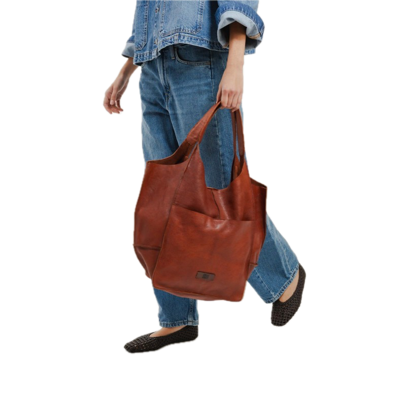 Sac cuir porté épaule Homer Tan BIBA