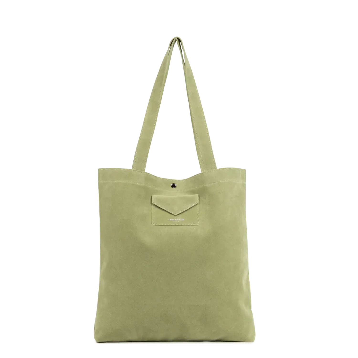 Suédine KBA Sac cabas épaule Pistache LANCASTER Suédine KBA Sac cabas épaule Pistache LANCASTER