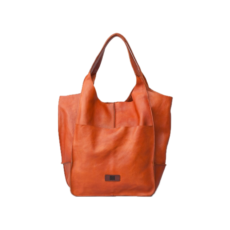 Sac cuir porté épaule Homer orange BIBA Sac cuir porté épaule Homer orange BIBA