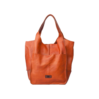 Sac cuir porté épaule Homer orange BIBA Sac cuir porté épaule Homer orange BIBA