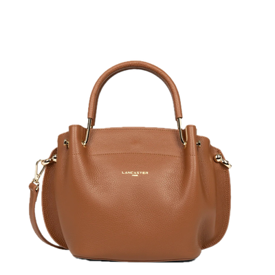 Sac à main FOULONNÉ DOUBLE LOUISA Camel LANCASTER Sac à main FOULONNÉ DOUBLE LOUISA Camel LANCASTER