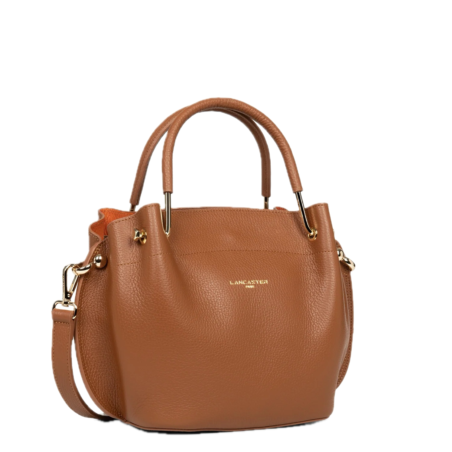 Sac à main FOULONNÉ DOUBLE LOUISA Camel LANCASTER