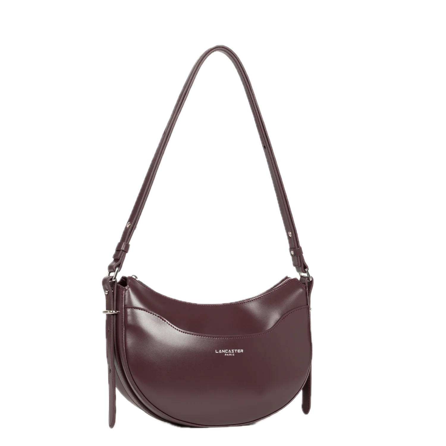 Suave Ace cuir Sac demi lune Bordeaux LANCASTER