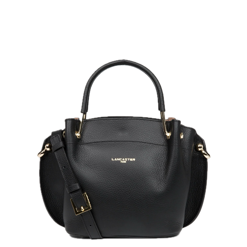Sac à main FOULONNÉ DOUBLE LOUISA Noir LANCASTER