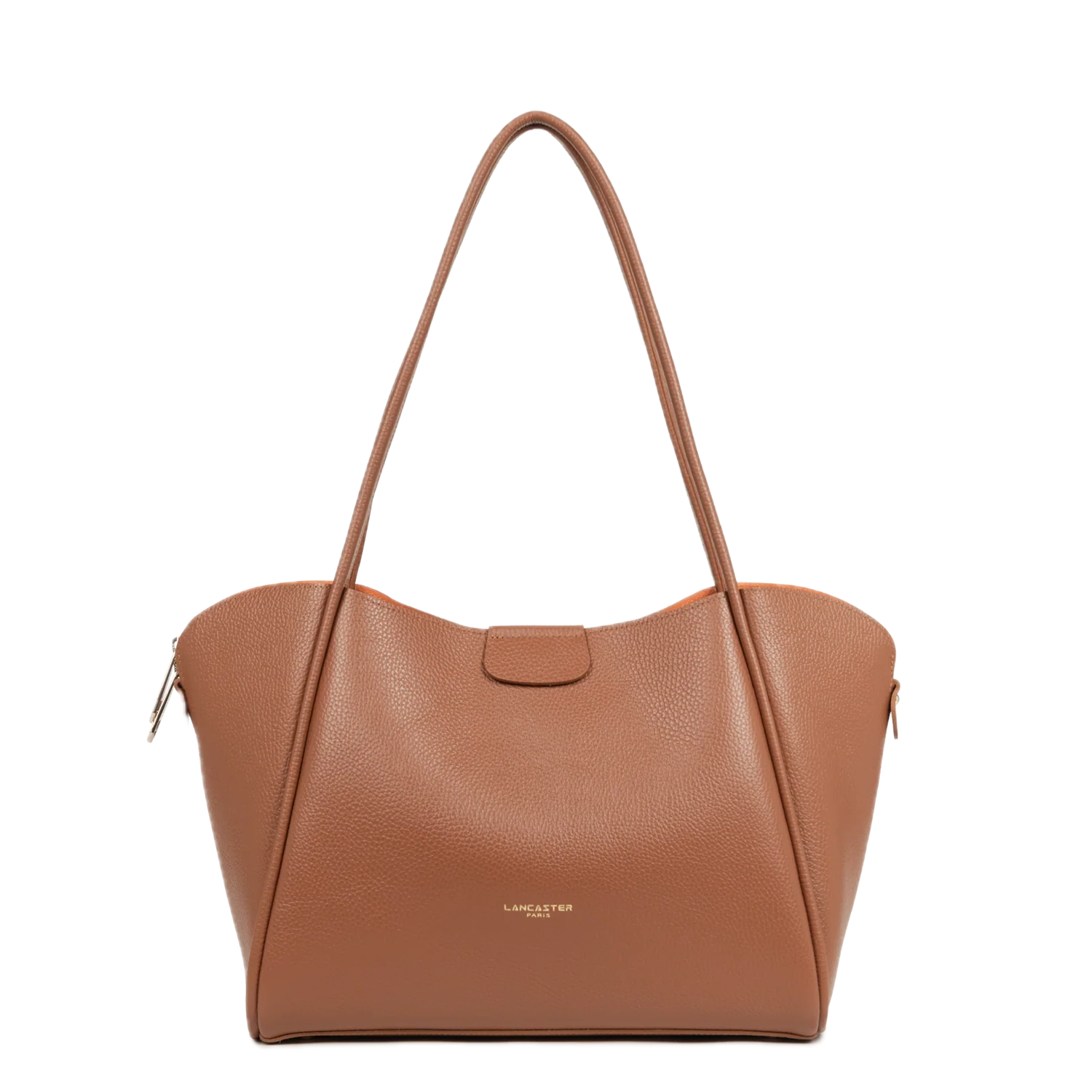 Sac cabas épaule Ida Double Camel LANCASTER