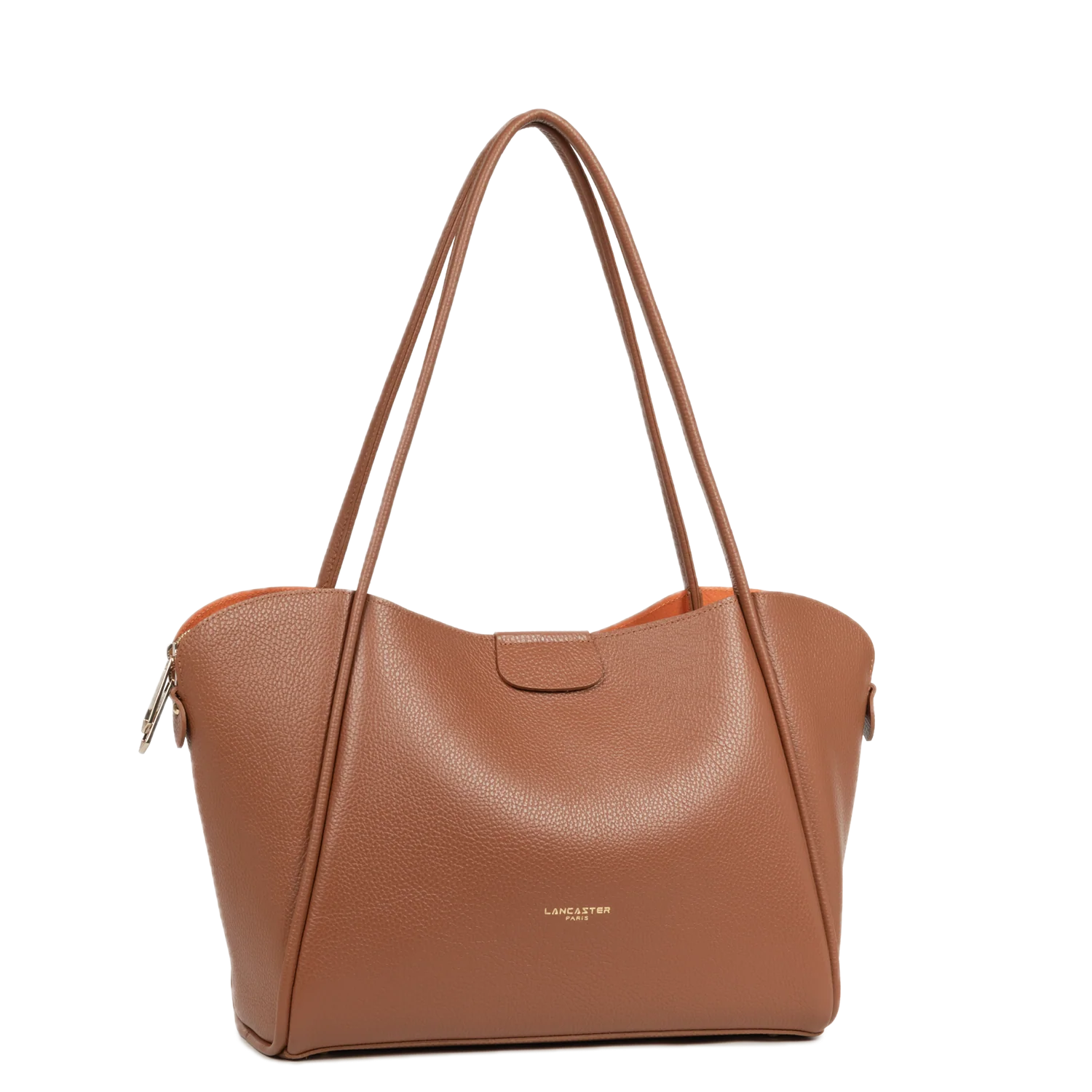Sac cabas épaule Ida Double Camel LANCASTER