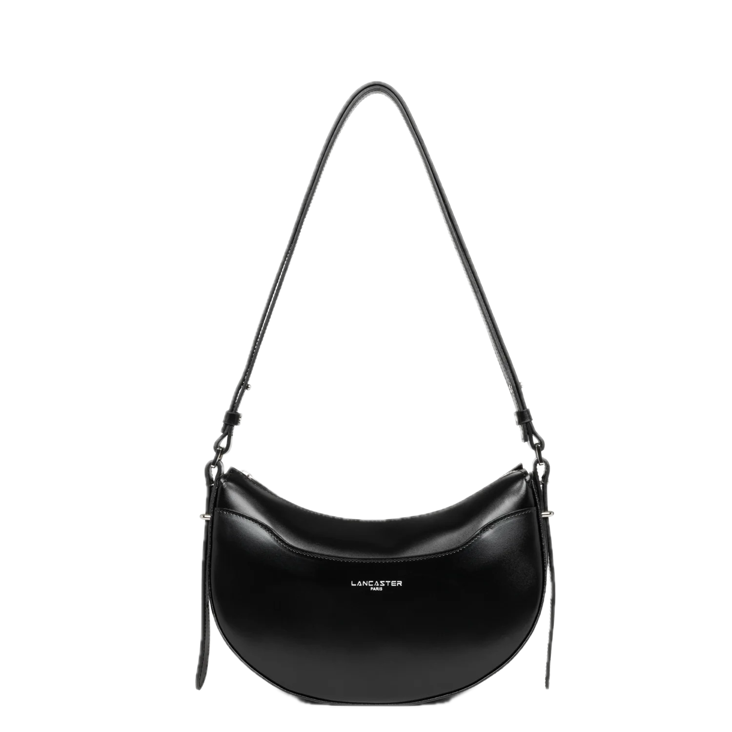 Suave Ace cuir Sac demi lune Noir LANCASTER